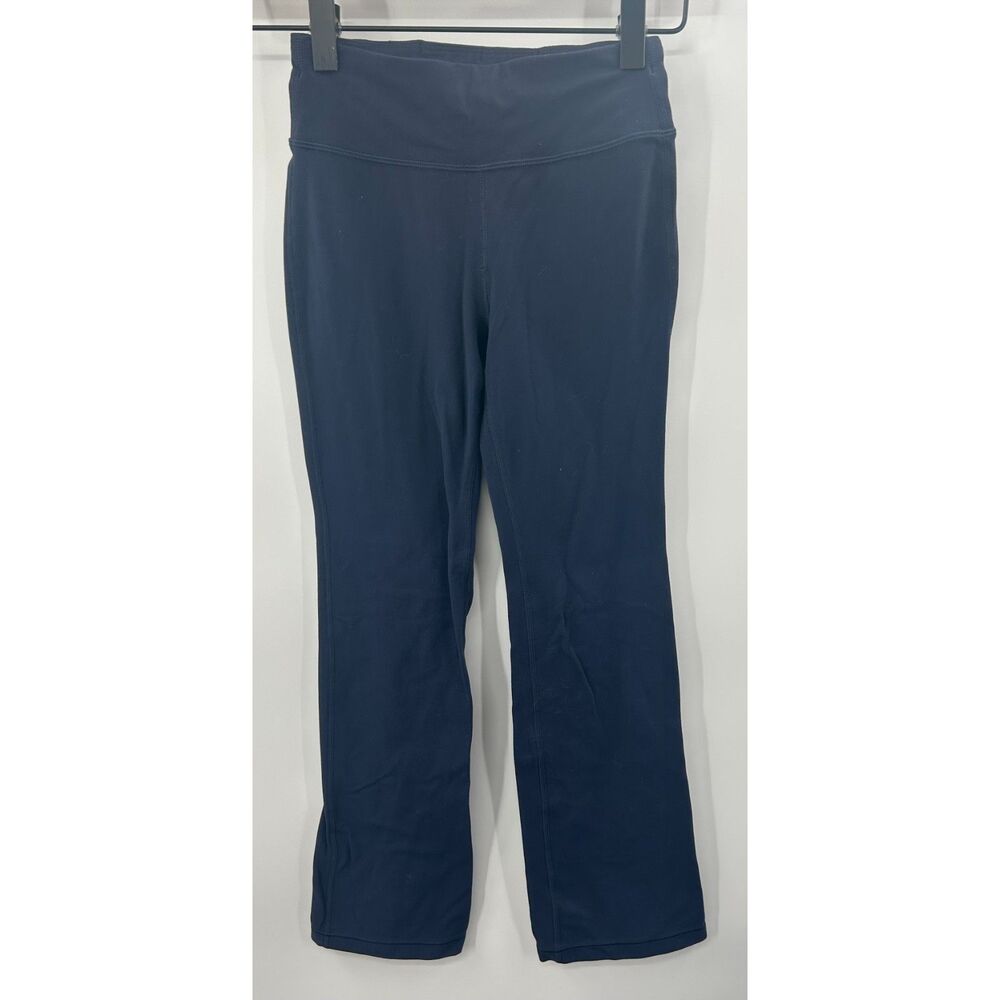 Athleta Girl High Rise Chit Chat Flare Pant Small 7 Pull On Blue